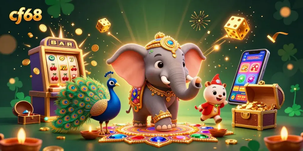 Engage with exciting casino gaming at cf68 featuring vibrant characters and thrilling game elements.