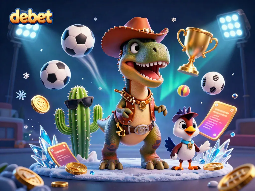 Engage in thrilling casino action highlighted by the vibrant world of debet, featuring colorful characters and dynamic game elements.