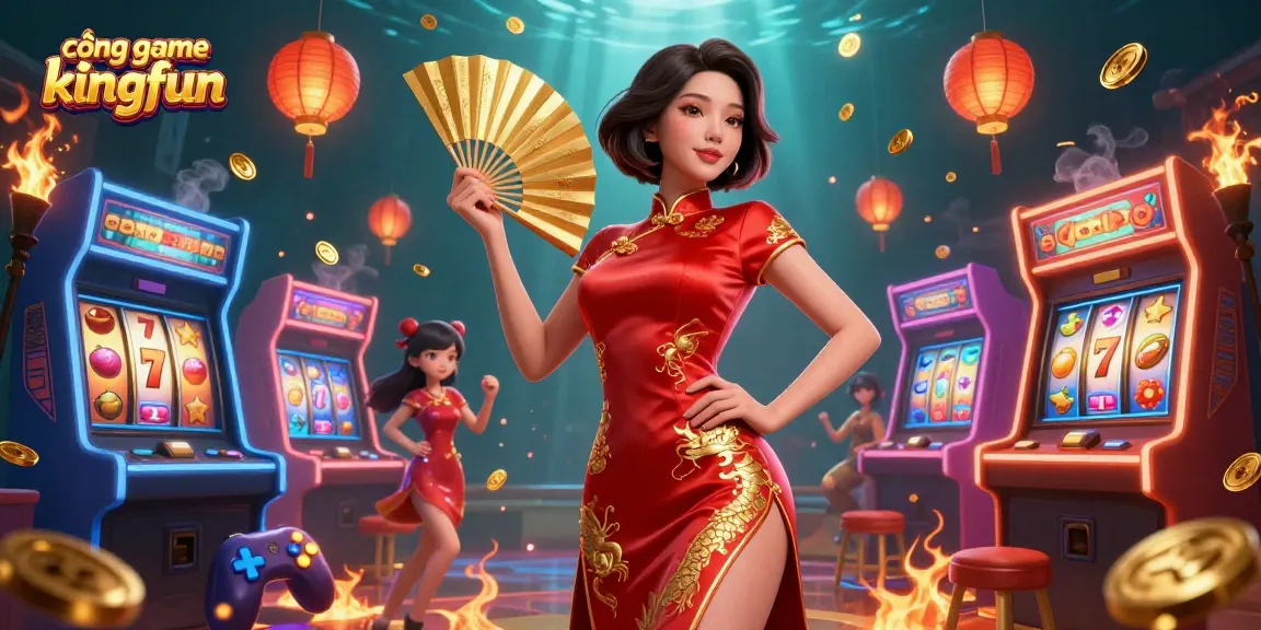 Engage in exciting gameplay at cổng game kingfun, experiencing vibrant slot games with 3D animations.