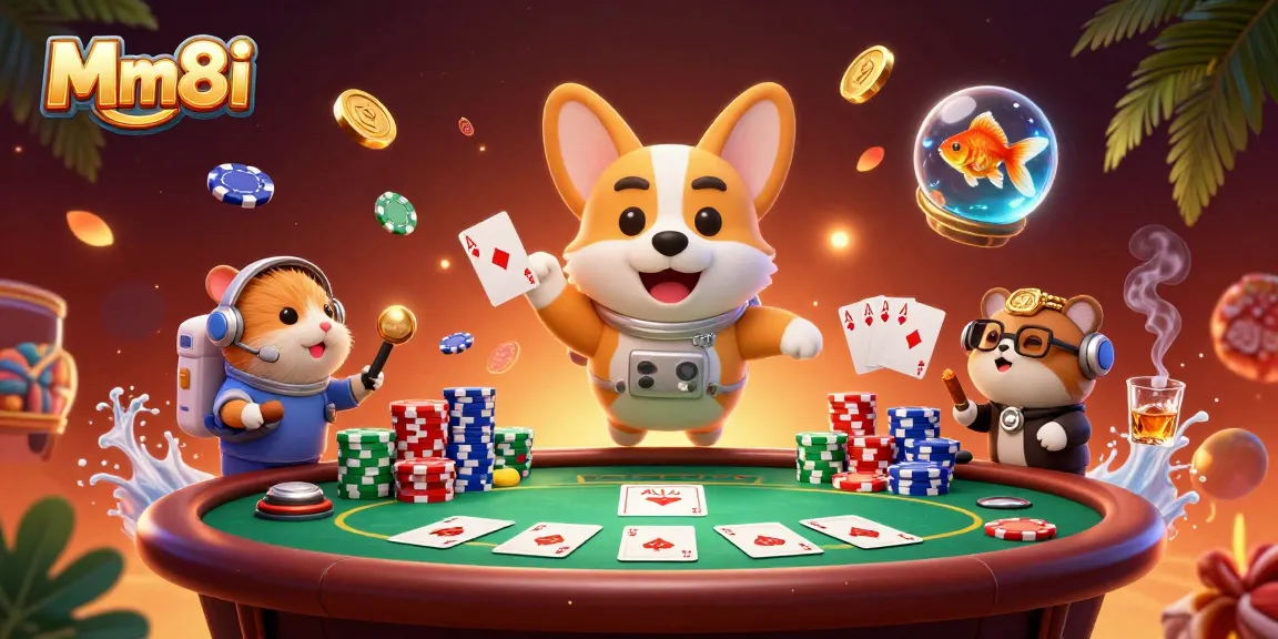 Experience thrilling gameplay at Mm8i with exciting poker action inside a vibrant space casino.