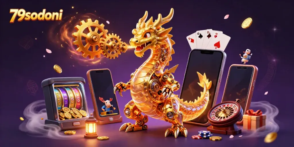Engage in the thrilling world of 79sodoni with a vibrant 3D dragon and casino games.
