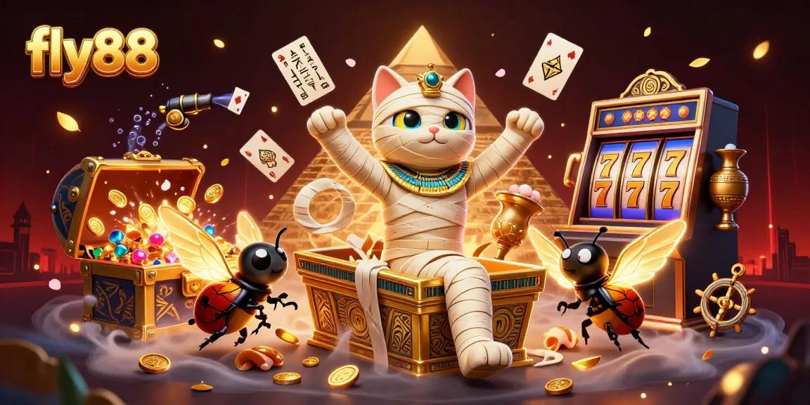 Win big with fly88 in an ultra-detailed 3D casino scene featuring vibrant characters and rich elements.