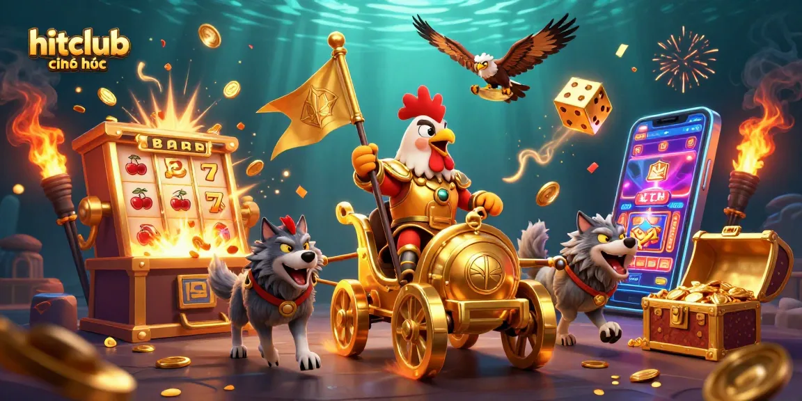 Experience thrilling gameplay at hitclub chính thức with a lively visual of casino excitement.