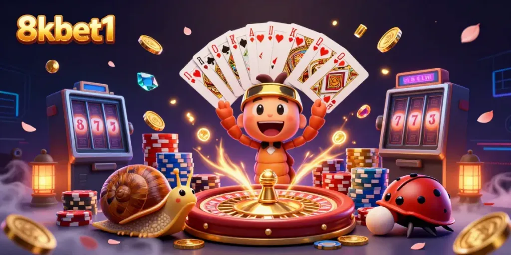 8kbet1 mang đến trải nghiệm cá cược đặc sắc với các nhân vật hài hước và phần thưởng hấp dẫn.