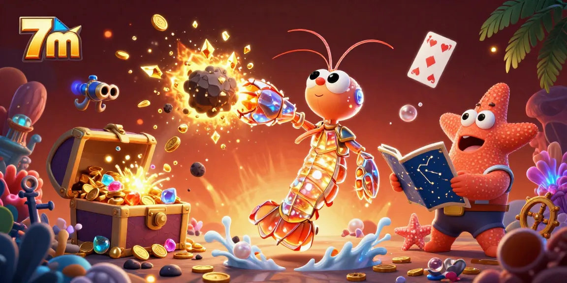 Experience the thrilling adventures of 7m with a galactic samurai shrimp and treasure-filled underwater challenges.