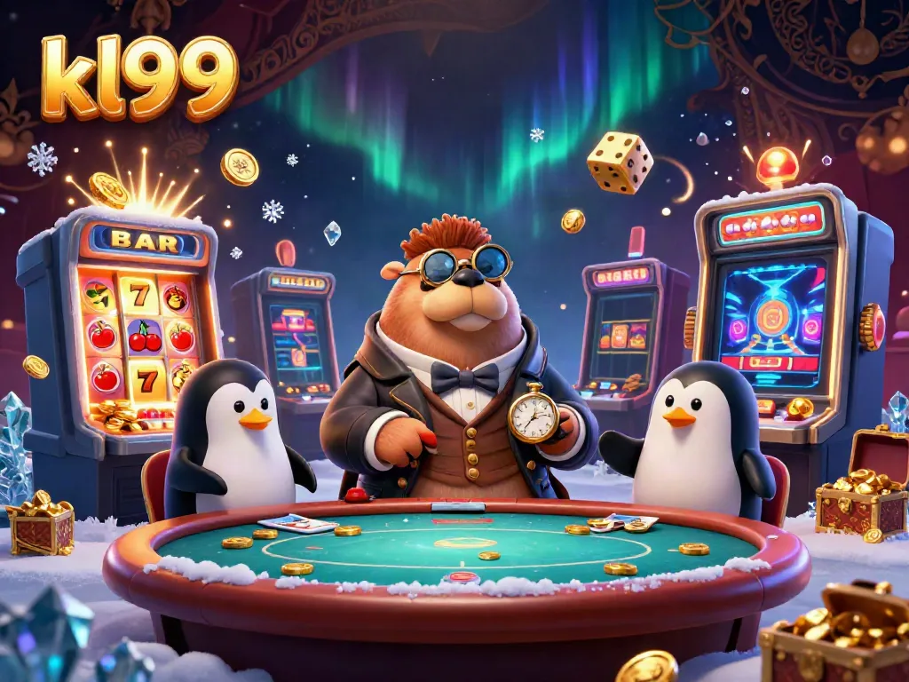 Experience spins and wins at kl99 with a jolly walrus, penguin dealer, and a bluffing pufferfish.