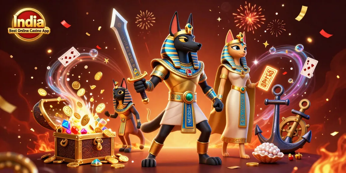 Engage with the India Best Online Casino App featuring vibrant gaming elements and dynamic characters.