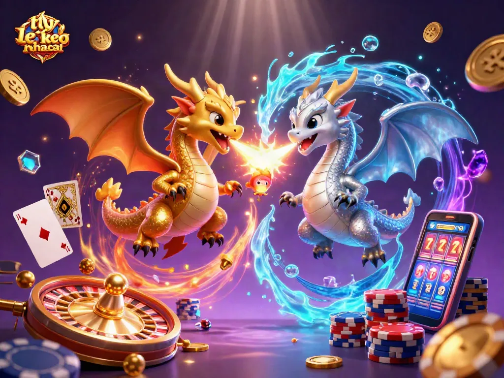 Engage with the thrill of ty le keo nha cai in a vibrant 3D casino scene full of action.
