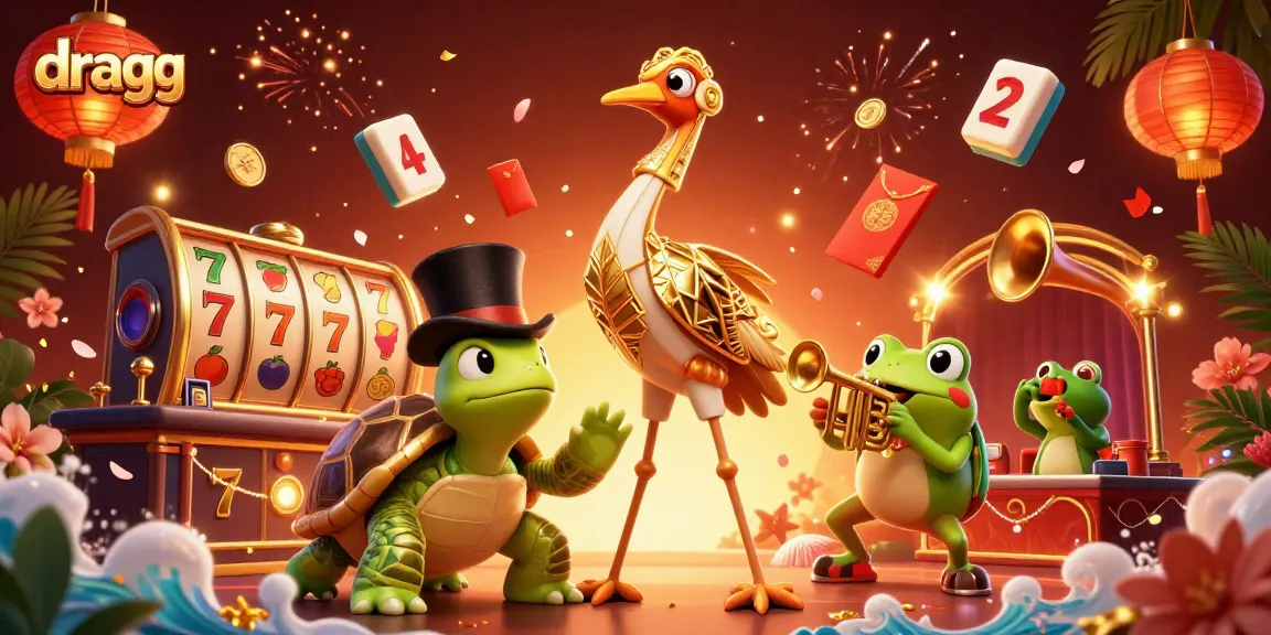 Win big at dragg with vibrant 3D casino elements like slot reels and dynamic characters