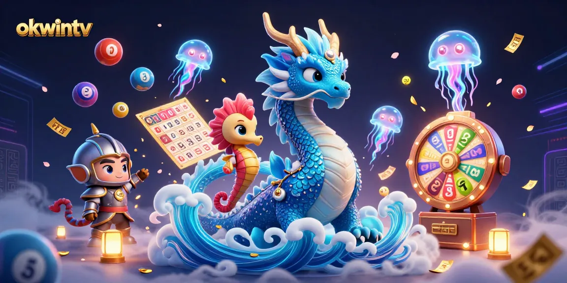 Experience thrilling moments on okwintv with a vibrant casino scene featuring dynamic lottery balls and festive energy.
