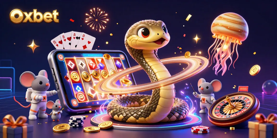 Experience the thrilling action of oxbet with vibrant 3D gameplay featuring a cosmic roulette scene.