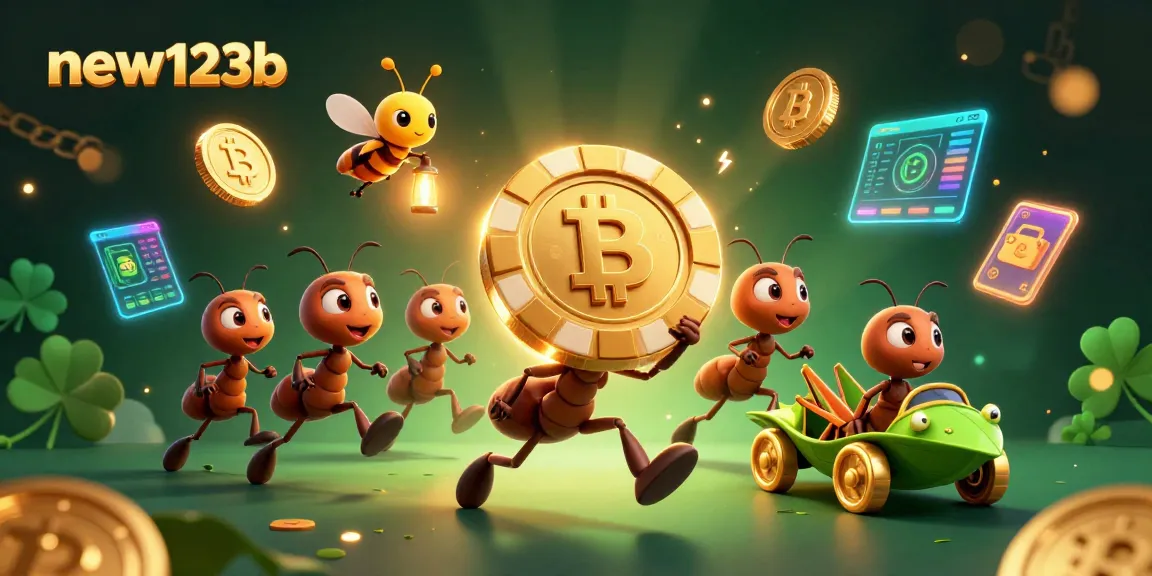 Experience the excitement of new123b as ants carry a giant poker chip through a 3D casino heist scene.